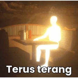 Stiker Terus terang